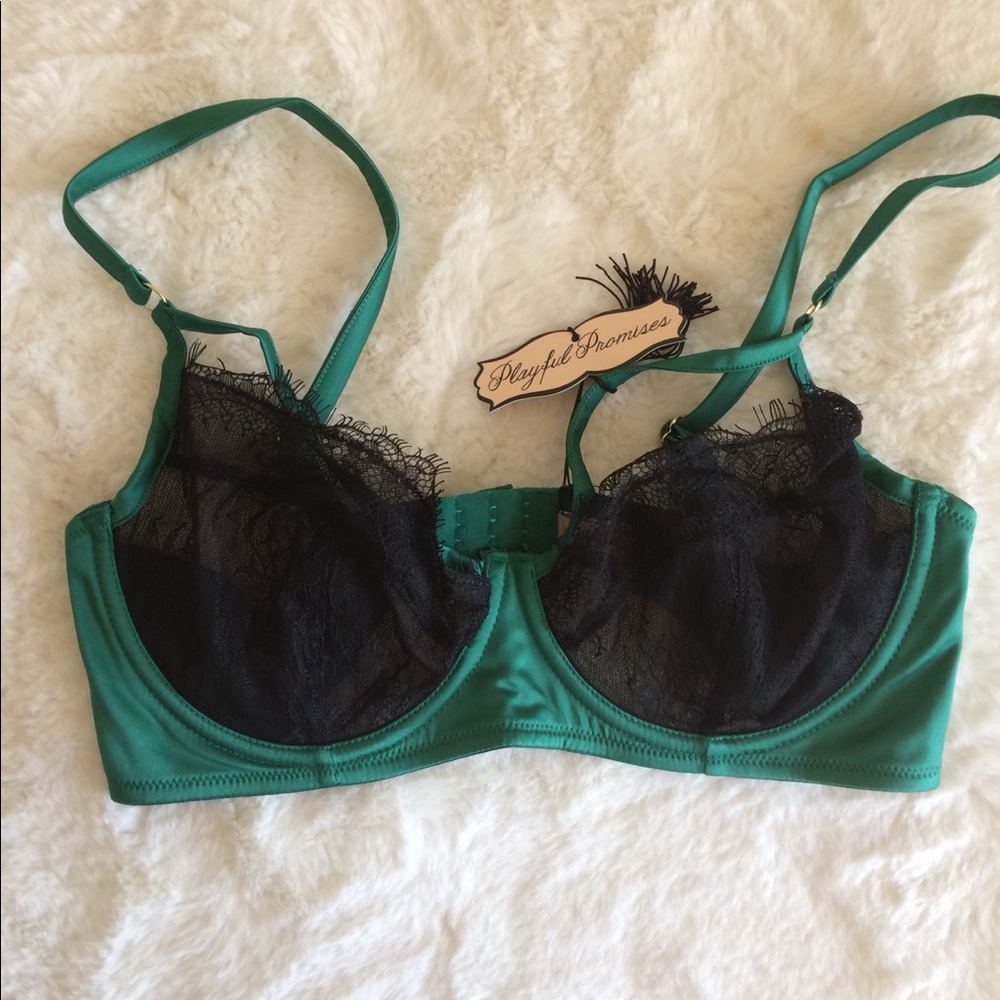Playful Promises 36c Green Bra